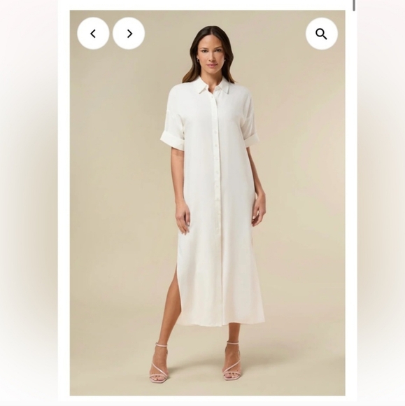Rachel Parcell Dresses & Skirts - Rachel Parcell Oversized Shirt Dress , White